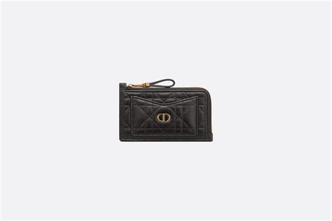 dior caro compact zipped card holder|Dior Caro Compact Zipped Card Holder.